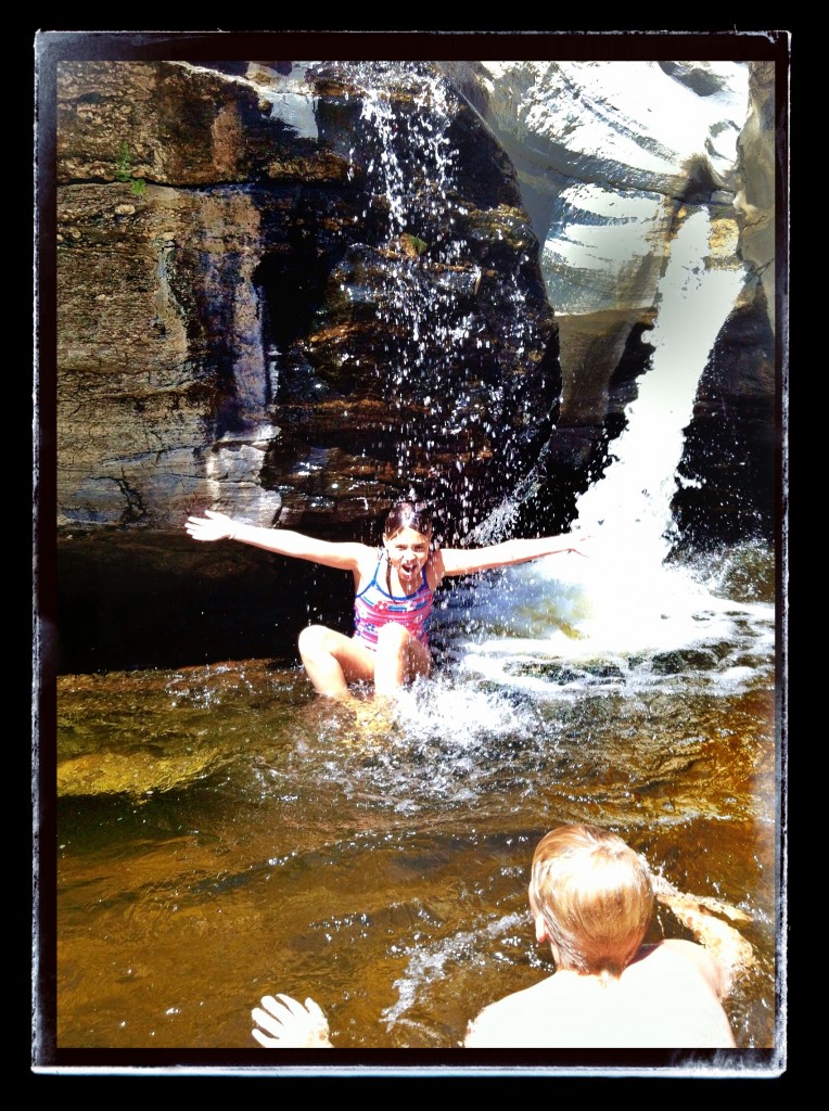 Brother Keatyn and Sister Julie having fun together at Sabino Canyon.